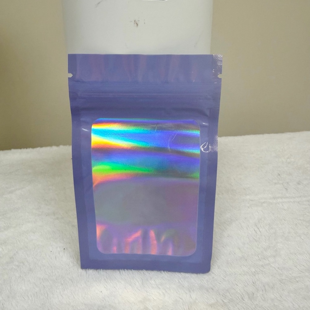 Holographic Lavender Resealable Bags-Set of 20